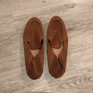 moccasin style flats